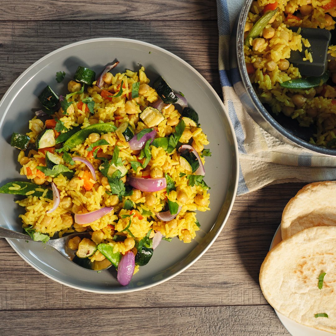 Turmeric Coconut Rice With Greens - Aroma Culinary